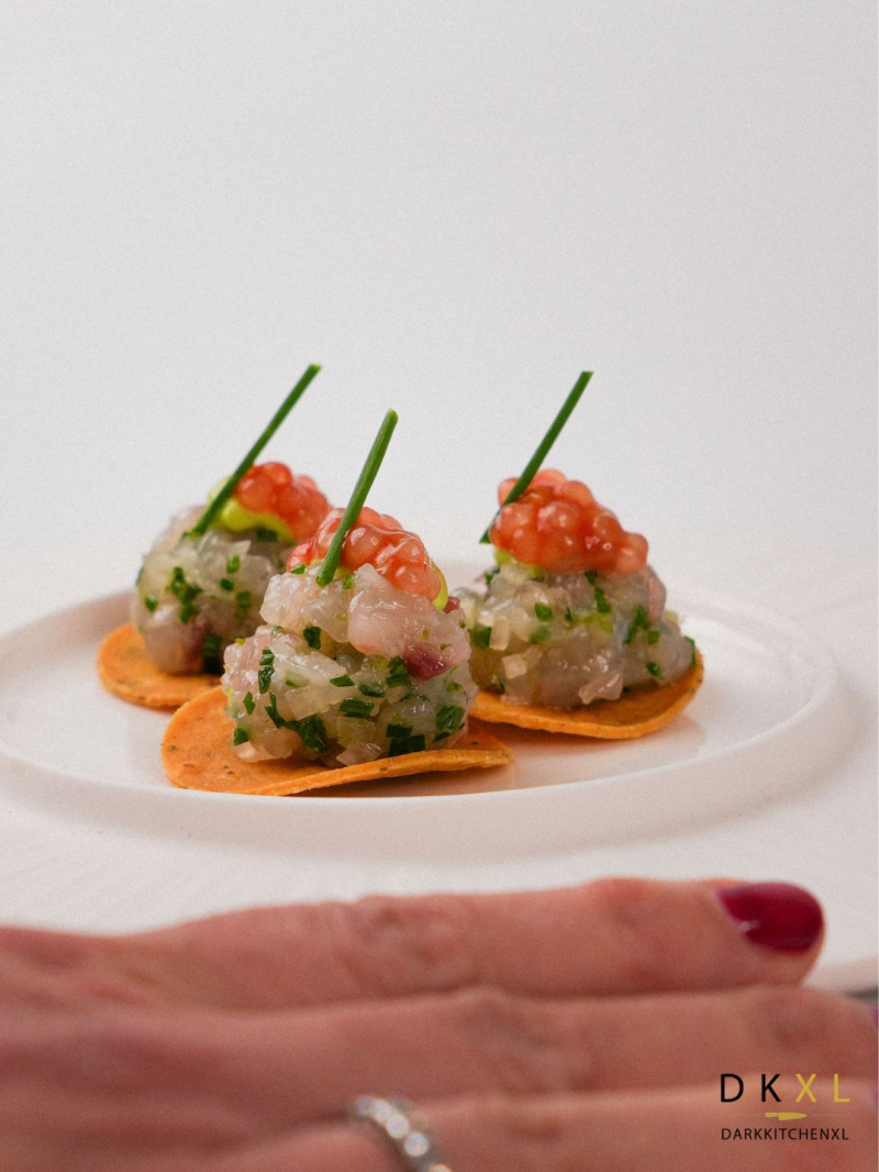 2026 Tostada zeebaars amuse
